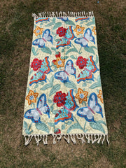 4x2.5 ft Silk Chainstitch Wall Hanging
