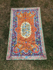 5x3 ft Silk Chainstitch Wall Hanging