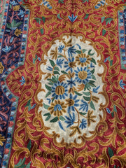 5x3 ft Silk Chainstitch Wall Hanging