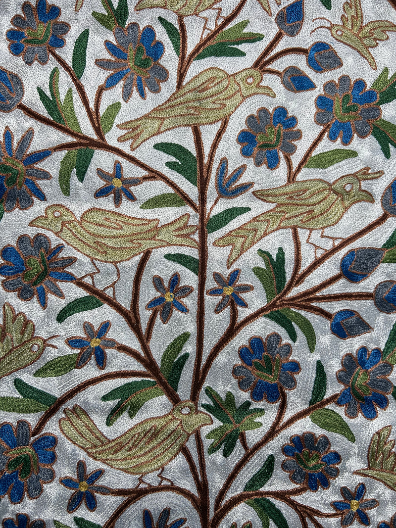 4x2.5 ft Silk Chainstitch Wall Hanging